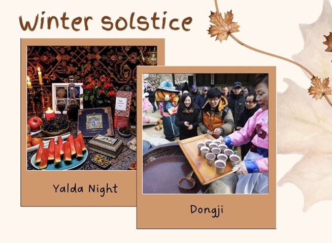 How Korea and Iran traditionally observe winter solstice